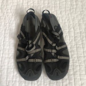 Ahnu Black water sandals size 8